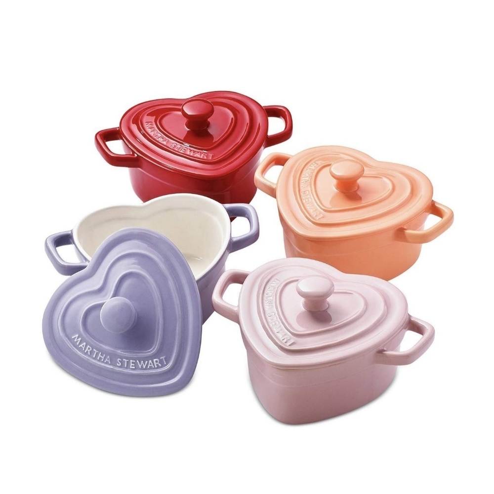 NIB Martha Stewart 11oz Ceramic Cocottes Collector